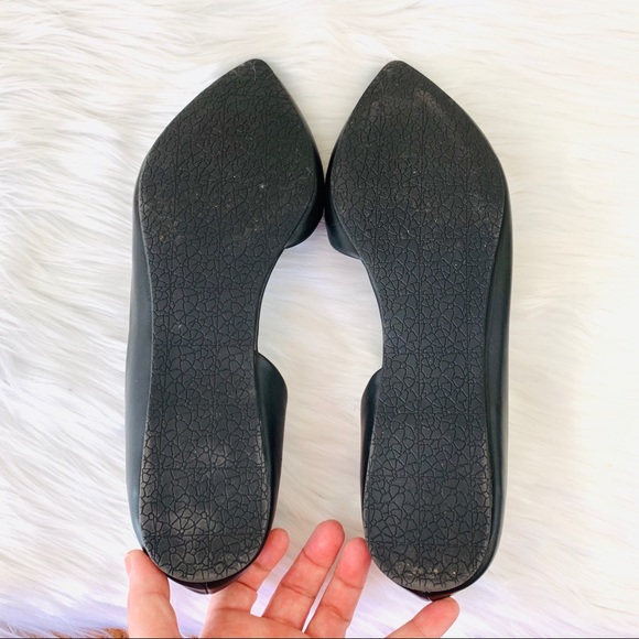 Steve Madden | Shoes | Steve Madden Black Leather Audriana Flats | Poshmark